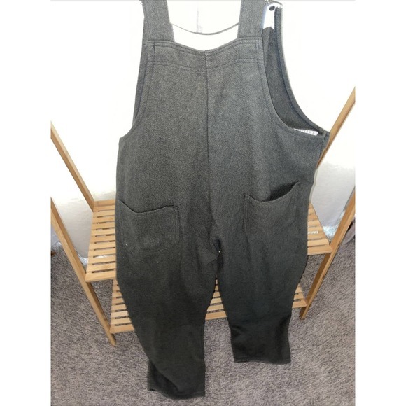 Vintage Wool Bib Overalls Hunting Field Pants Army Green 50x30 - Picture 6 of 10